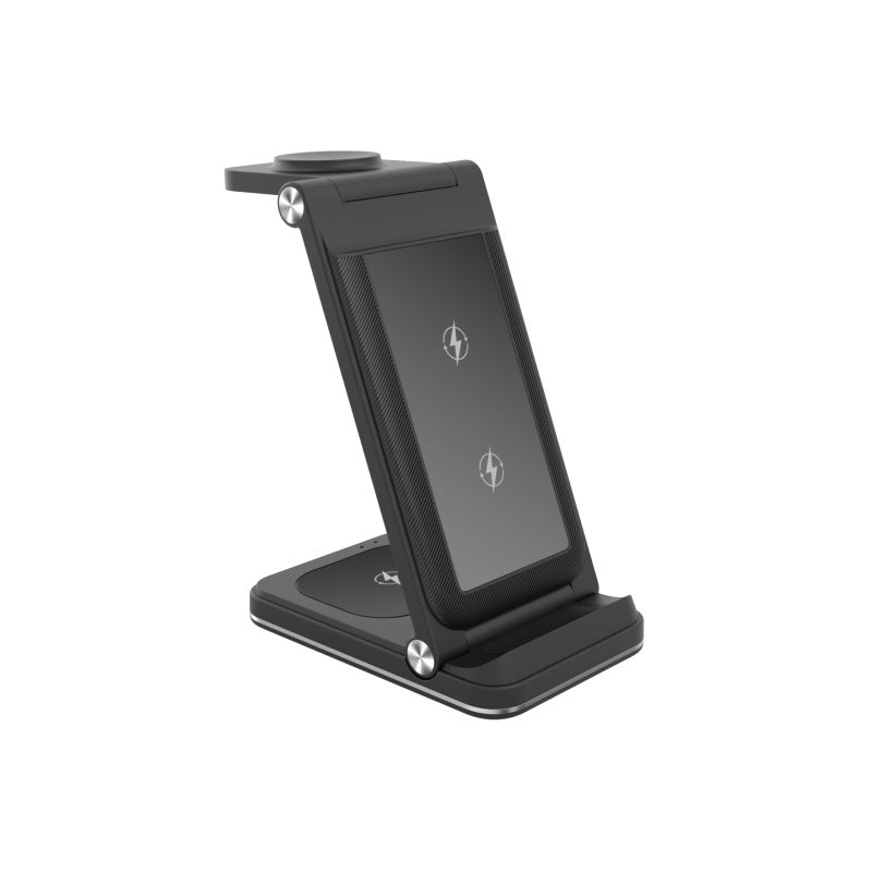 3-in-1 15W folding wireless charger, mobile phone watch, earphone charger, fast charging, wireless charging bracket, desktop.